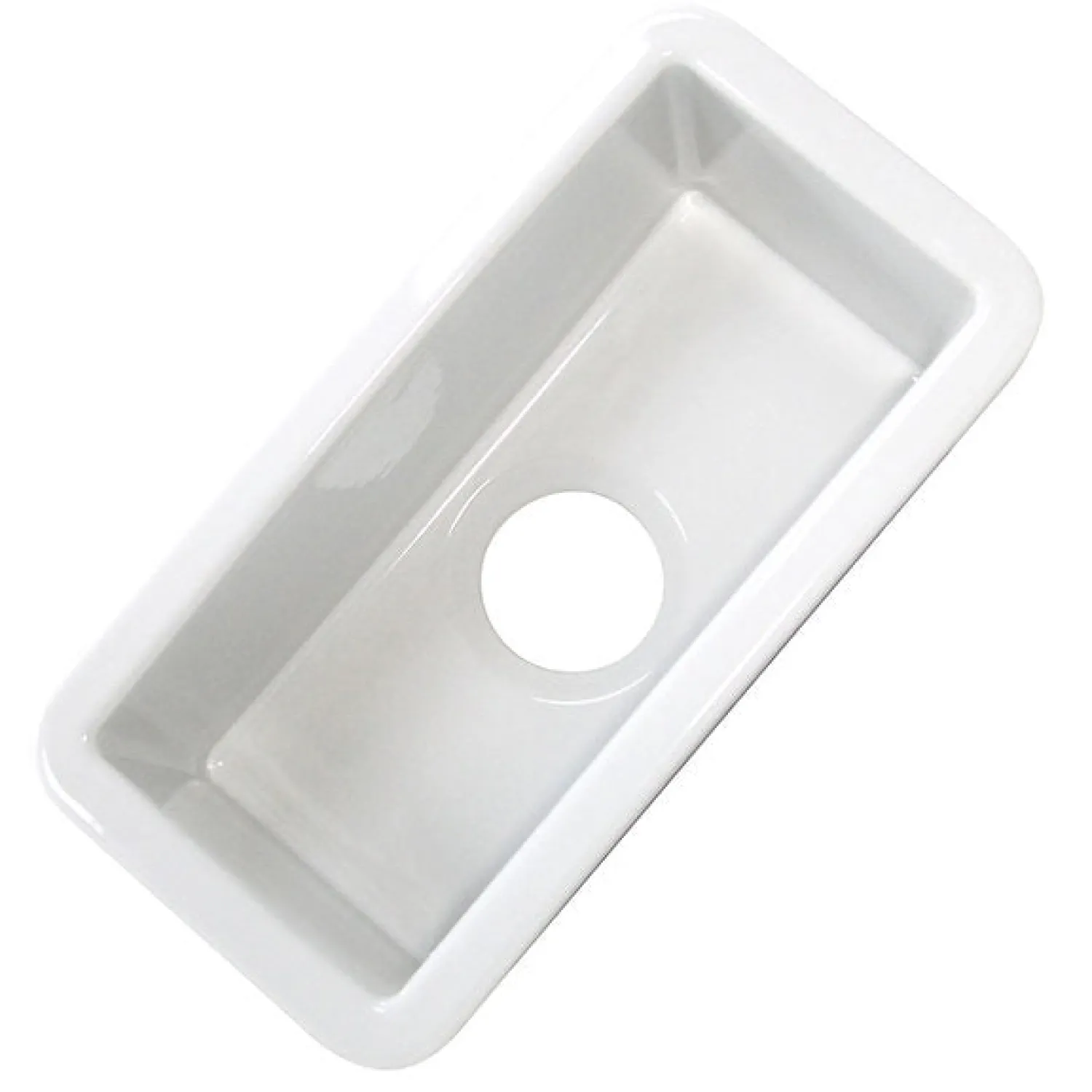 New Cape189 Single Bowl Dualmount Fireclay Bar-Prep Sink White Bar / Prep Sinks