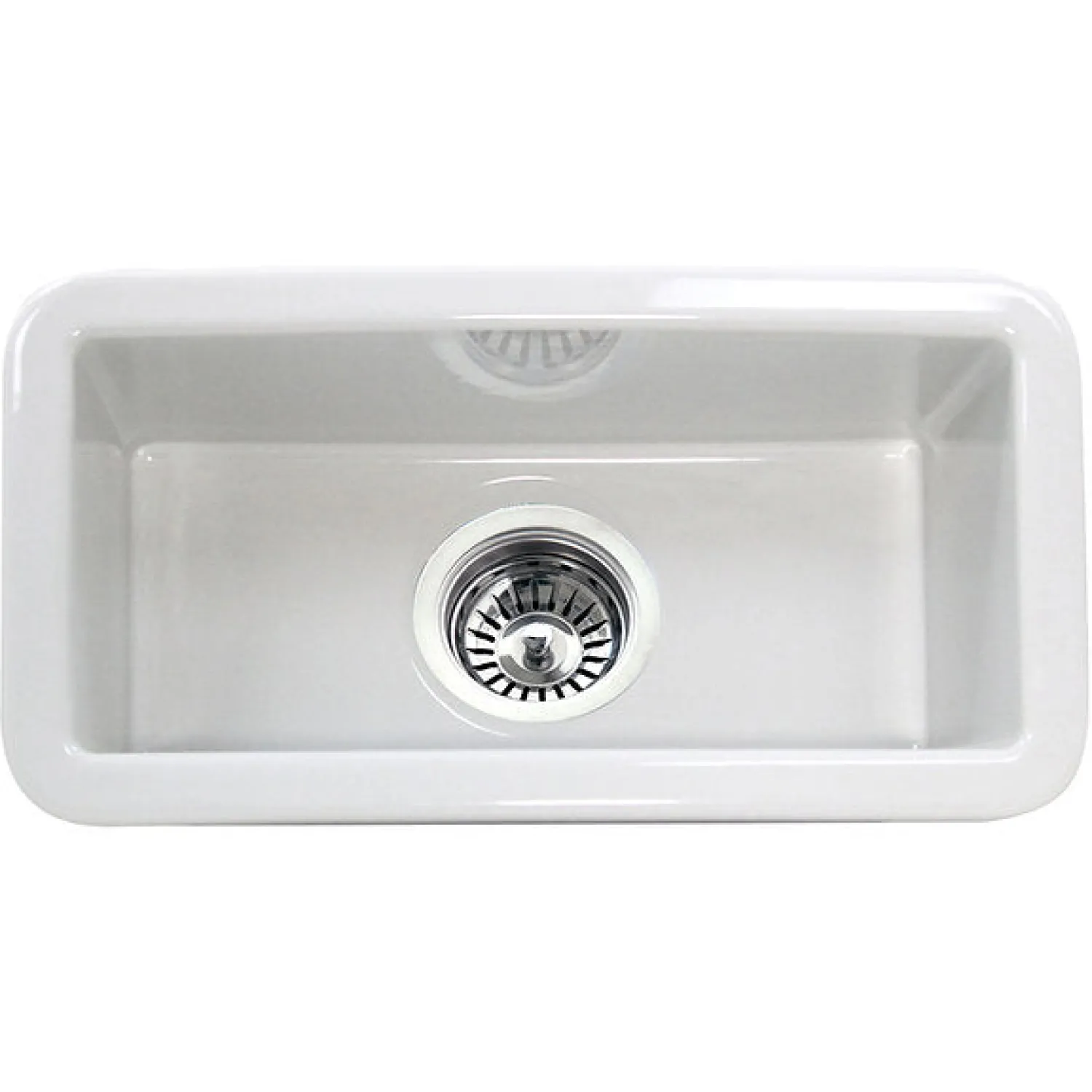 New Cape189 Single Bowl Dualmount Fireclay Bar-Prep Sink White Bar / Prep Sinks