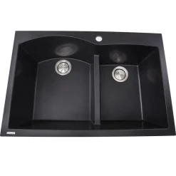 Best 60/40 Double Bowl Dual-Mount Granite Composite Drop-In / Top Mount Sinks|Double Bowl Sinks