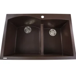 Best 60/40 Double Bowl Dual-Mount Granite Composite Drop-In / Top Mount Sinks|Double Bowl Sinks