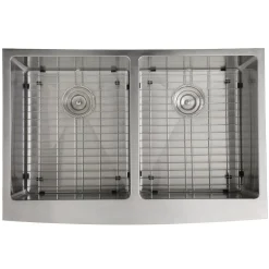 Best 33" Double Bowl Farmhouse Apron Front Stainless Steel Kitchen Sink Stainless Steel Sinks|Double Bowl Sinks
