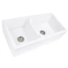 New 60/40 Double Bowl Farmhouse Apron Fireclay Sink Hyannis-36-DBL Double Bowl Sinks|Apron Front / Farmhouse Sinks