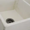 Sale Double Bowl Farmhouse Fireclay Sink with Shabby Straw Finish Double Bowl Sinks|Apron Front / Farmhouse Sinks