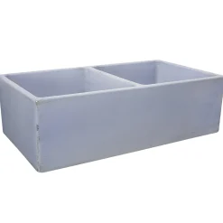 Best Double Bowl Farmhouse Fireclay Sink with Shabby Sugar Finish Double Bowl Sinks|Apron Front / Farmhouse Sinks