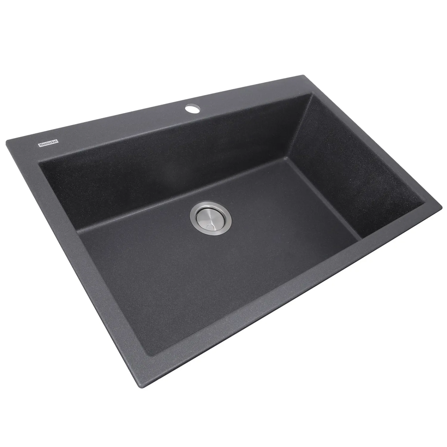 Online 33" Dual-Mount Granite Composite Sink Drop-In / Top Mount Sinks|Single Bowl Sinks