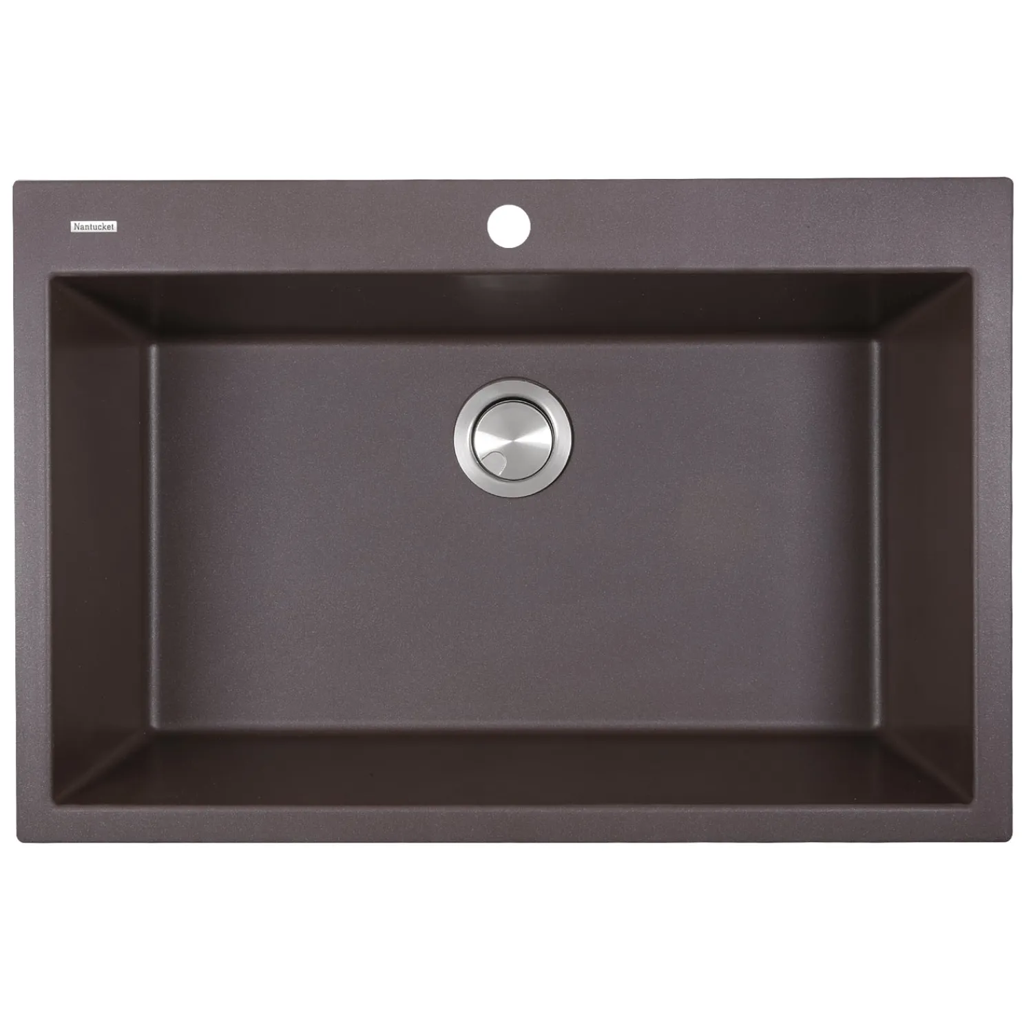 Online 33" Dual-Mount Granite Composite Sink Drop-In / Top Mount Sinks|Single Bowl Sinks