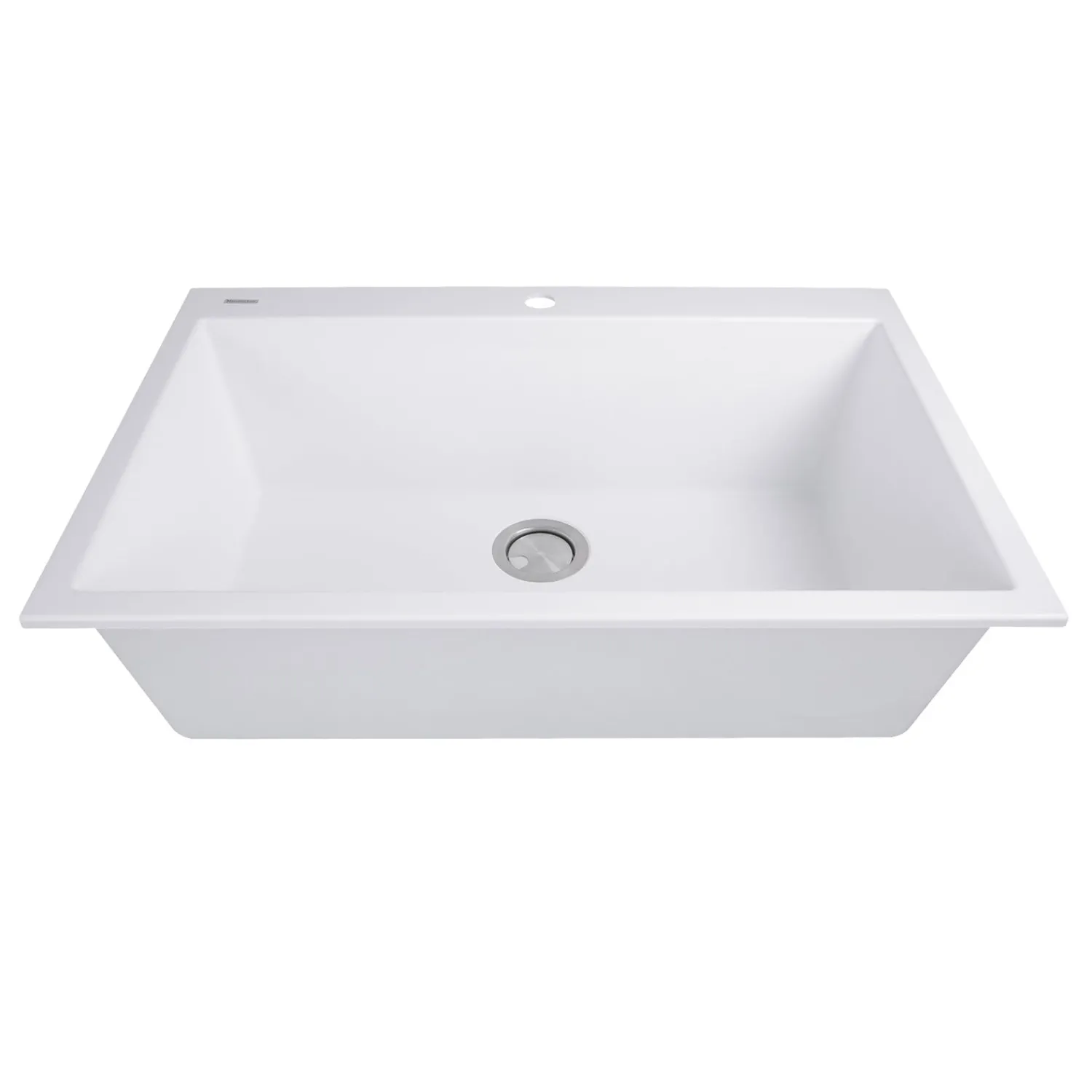 Online 33" Dual-Mount Granite Composite Sink Drop-In / Top Mount Sinks|Single Bowl Sinks