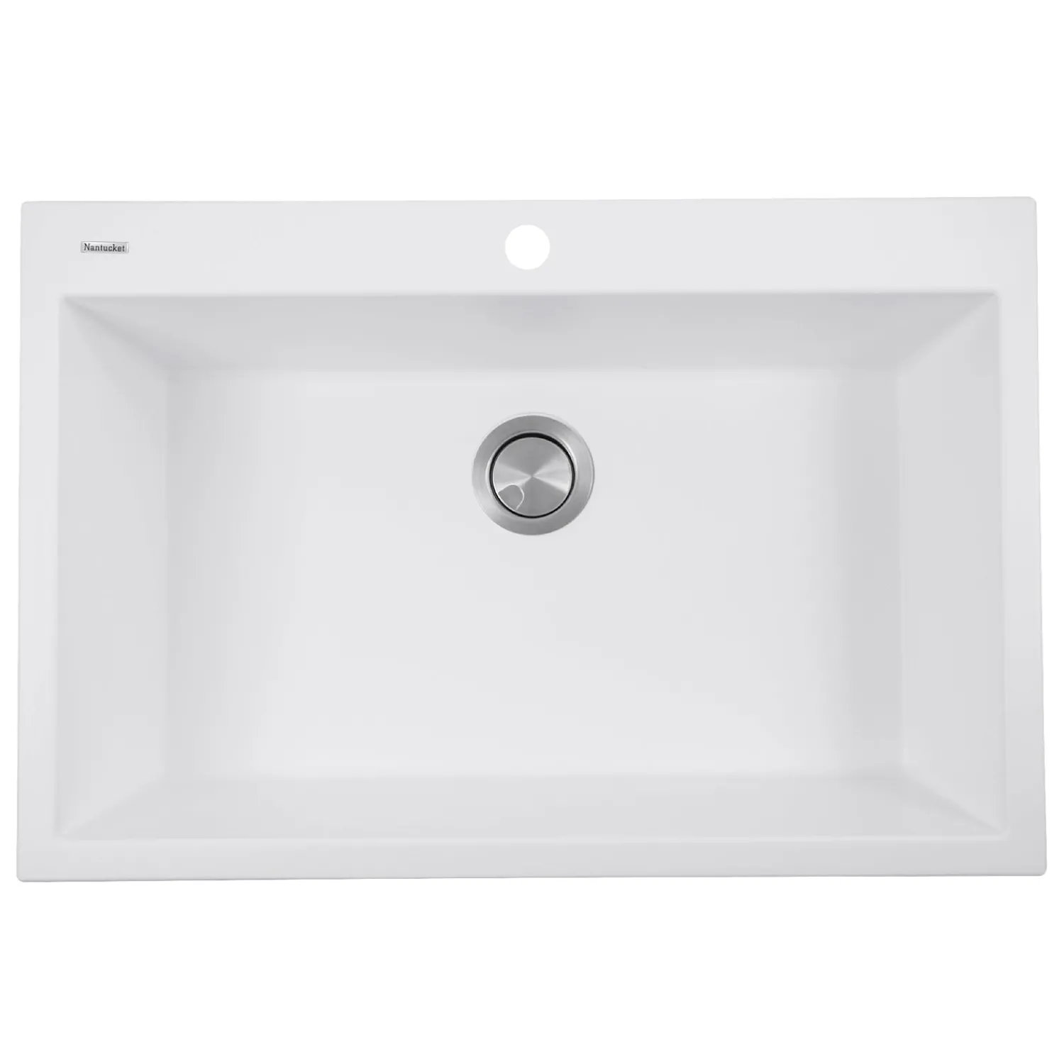 Online 33" Dual-Mount Granite Composite Sink Drop-In / Top Mount Sinks|Single Bowl Sinks