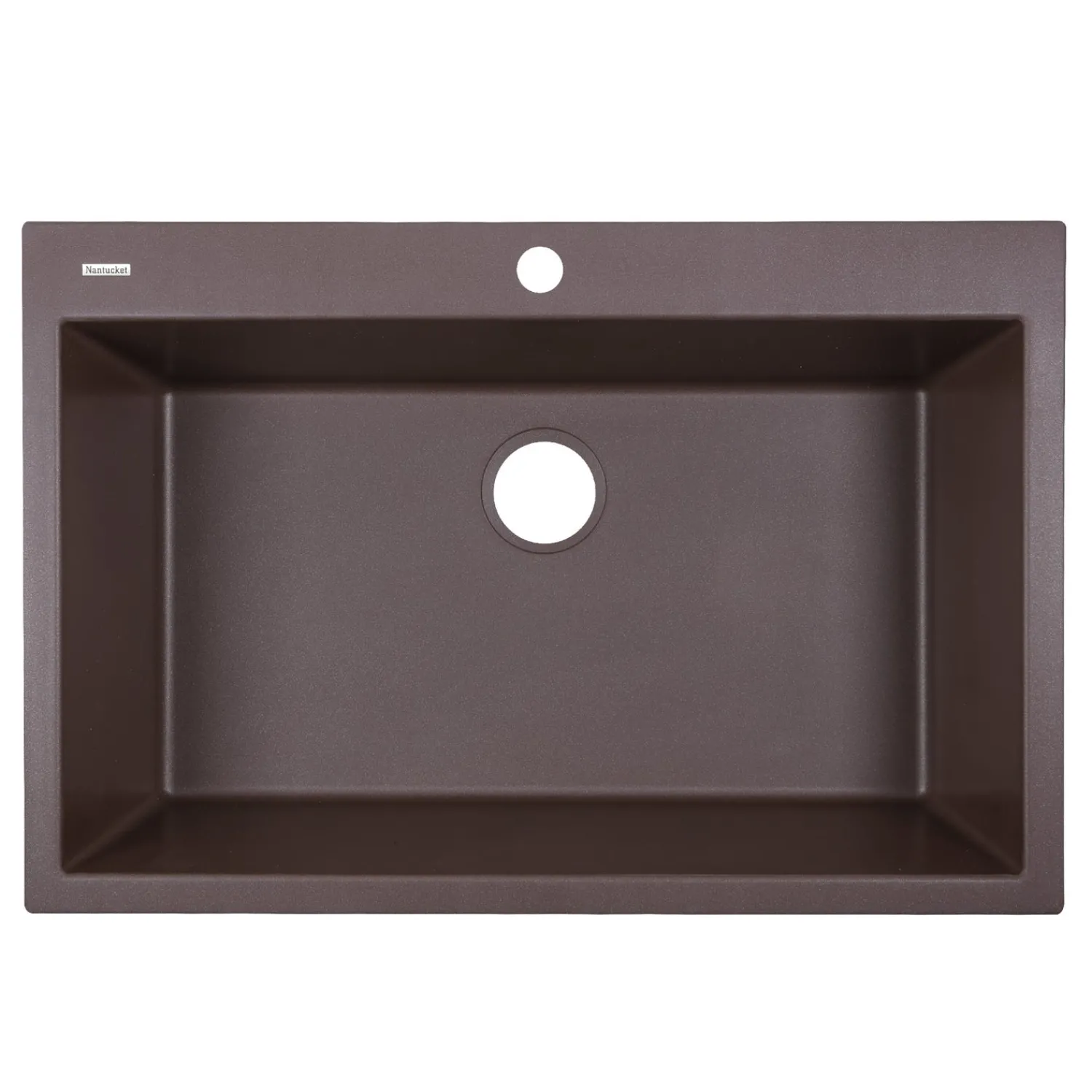 Online 33" Dual-Mount Granite Composite Sink Drop-In / Top Mount Sinks|Single Bowl Sinks