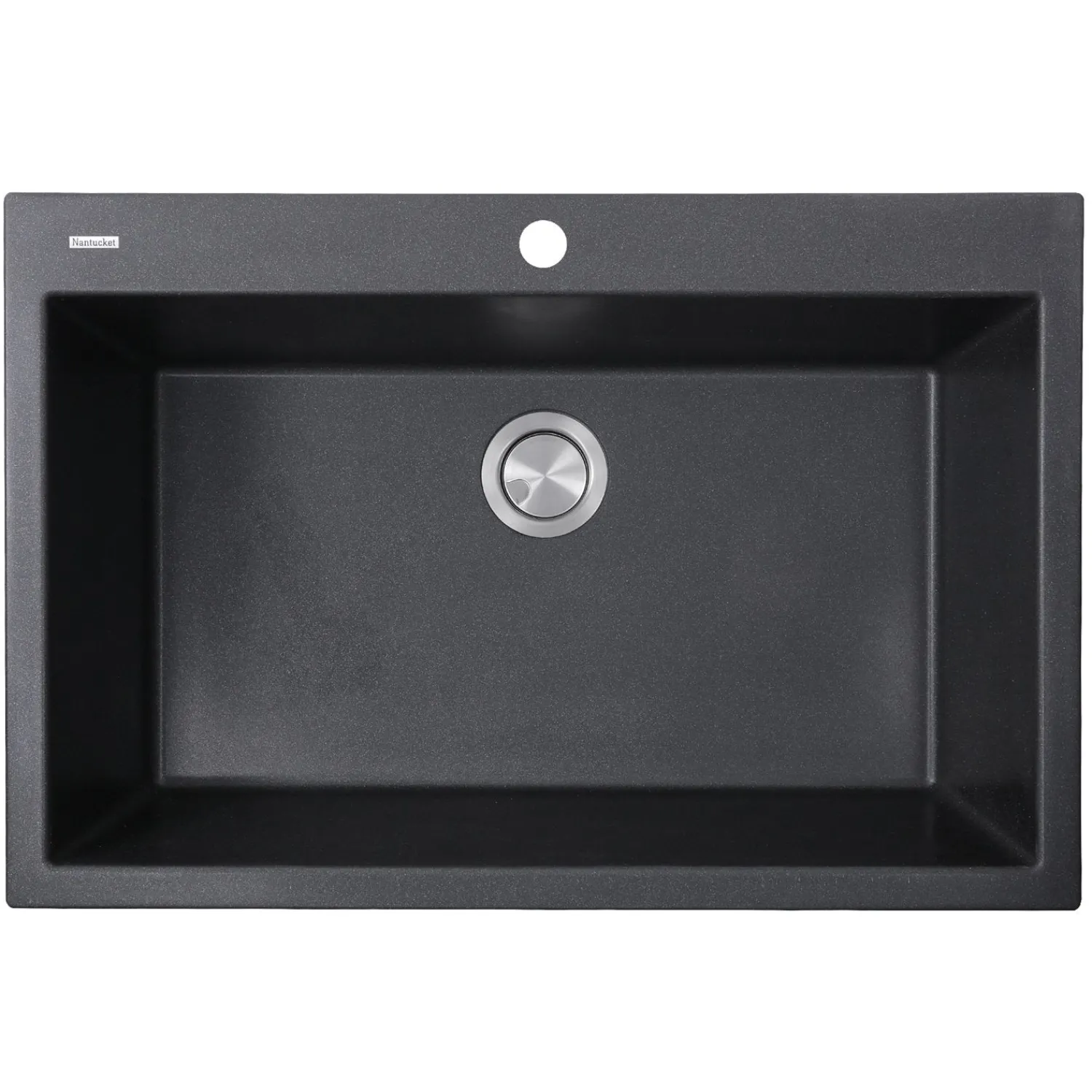 Online 33" Dual-Mount Granite Composite Sink Drop-In / Top Mount Sinks|Single Bowl Sinks