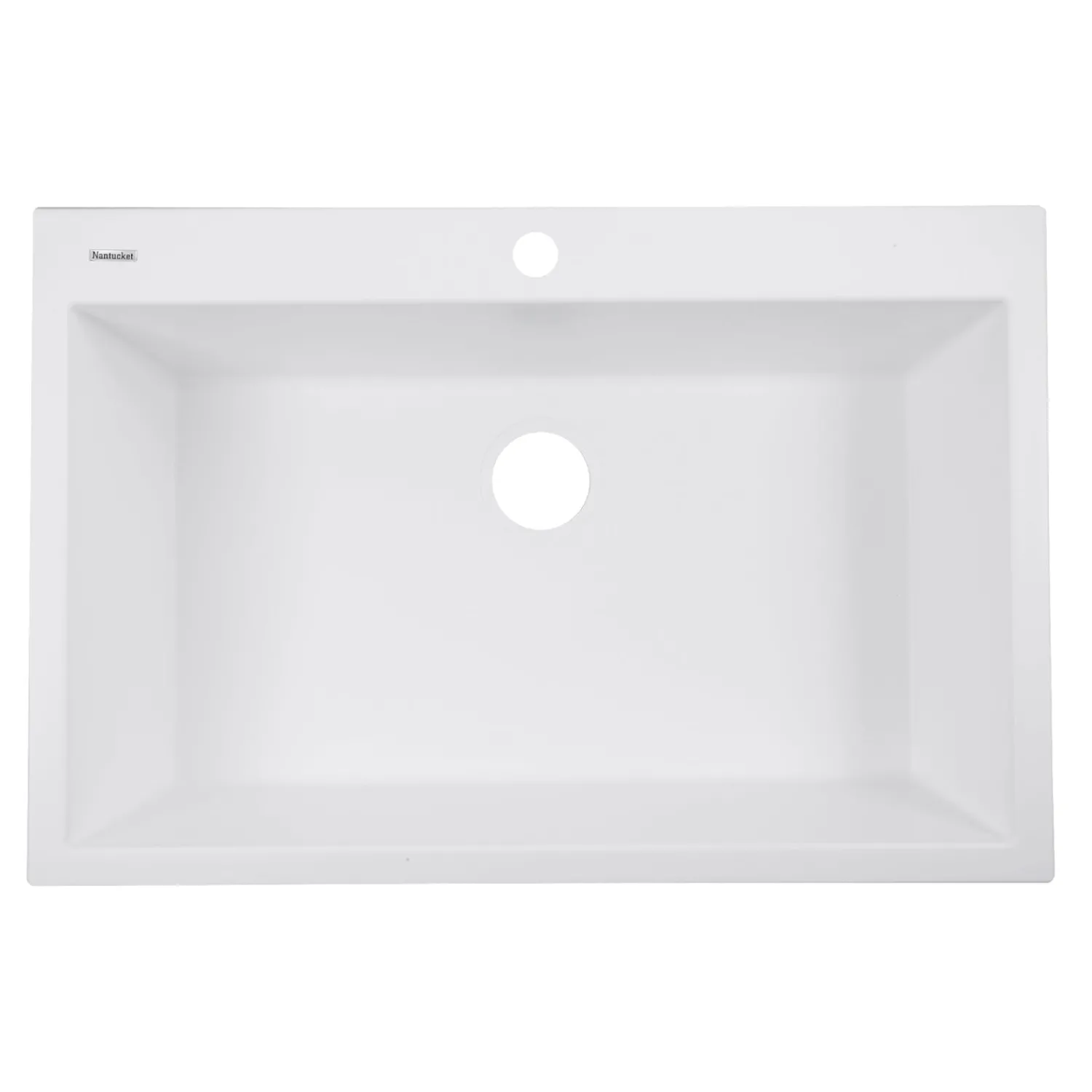 Online 33" Dual-Mount Granite Composite Sink Drop-In / Top Mount Sinks|Single Bowl Sinks