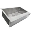 Outlet EZApron33 RetroFit Undermount Stainless Steel Kitchen Sink with 7" Apron Front Stainless Steel Sinks|Single Bowl Sinks
