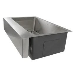 Outlet EZApron33 RetroFit Undermount Stainless Steel Kitchen Sink with 7" Apron Front Stainless Steel Sinks|Single Bowl Sinks