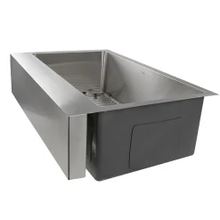 Clearance EZApron33-9 RetroFit Single Bowl Undermount Stainless Steel Kitchen Sink with 9" Apron Front Stainless Steel Sinks|Single Bowl Sinks