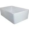 Sale 33" Farmhouse Fireclay Sink with Waves Apron Single Bowl Sinks|Apron Front / Farmhouse Sinks