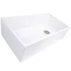 New 36" Farmhouse Fireclay Sink with Offset Drain and Grid Single Bowl Sinks|Apron Front / Farmhouse Sinks