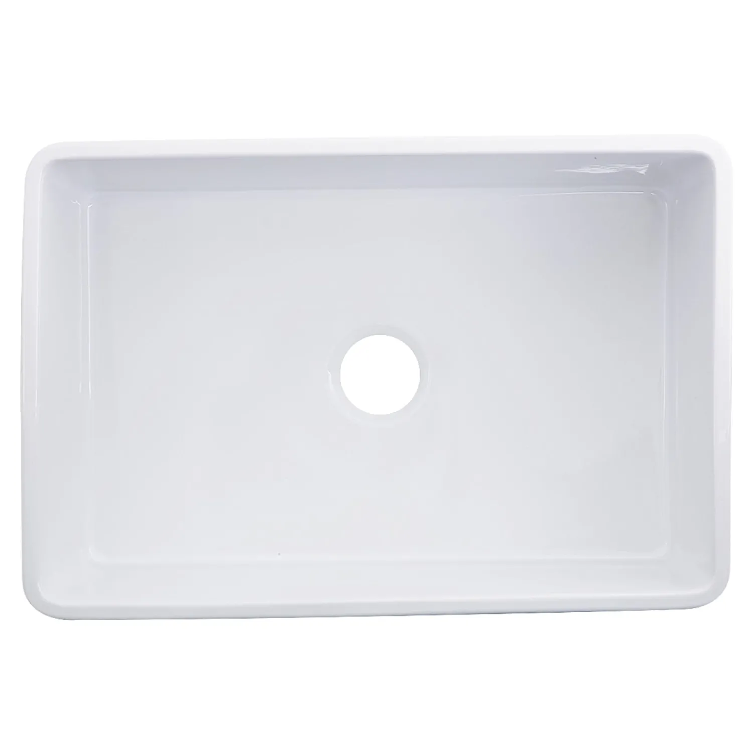 Discount 30" Farmhouse Fireclay Sink with Filigree Apron Single Bowl Sinks|Apron Front / Farmhouse Sinks