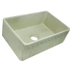 Best 30" Farmhouse Fireclay Sink with Shabby Green Finish Single Bowl Sinks|Apron Front / Farmhouse Sinks