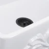 Outlet 33" Farmhouse Fireclay Sink with Filigree Apron Single Bowl Sinks|Apron Front / Farmhouse Sinks