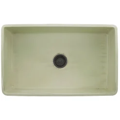 33" Farmhouse Fireclay Sink with Shabby Green Finish Single Bowl Sinks|Apron Front / Farmhouse Sinks