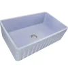 New 33" Farmhouse Fireclay Sink with Shabby Sugar Finish Single Bowl Sinks|Apron Front / Farmhouse Sinks