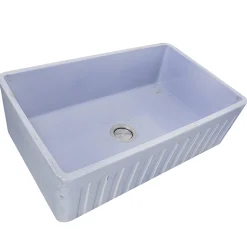 New 33" Farmhouse Fireclay Sink with Shabby Sugar Finish Single Bowl Sinks|Apron Front / Farmhouse Sinks