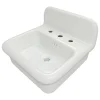 Sale 20" Fireclay Wallmounted Bathroom Sink Wall Mount Sinks|Laundry & Utility Sinks