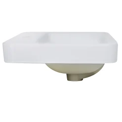 Discount 23-Inch 1-Hole Rectangular Drop-In Ceramic Vanity Sink DI-2317-R1 Drop-In / Top Mount Sinks