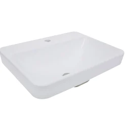 Discount 23-Inch 1-Hole Rectangular Drop-In Ceramic Vanity Sink DI-2317-R1 Drop-In / Top Mount Sinks