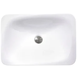 Clearance 21-Inch Rectangular Drop-In Ceramic Vanity Sink DI-2114-R Drop-In / Top Mount Sinks