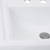 Best 23-Inch Rectangular Drop-In Ceramic Vanity Sink for 8" Centers Drop-In / Top Mount Sinks