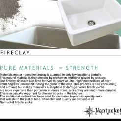 Hot 30" Italian Farmhouse Fireclay Sink Hyannis-30 Single Bowl Sinks|Apron Front / Farmhouse Sinks