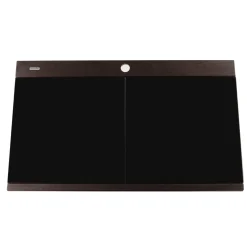 Discount Large Double Bowl Prep Station Topmount Granite Composite Drop-In / Top Mount Sinks|Double Bowl Sinks