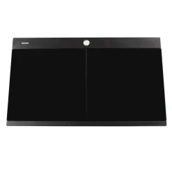 Discount Large Double Bowl Prep Station Topmount Granite Composite Drop-In / Top Mount Sinks|Double Bowl Sinks
