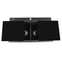 Discount Large Double Bowl Prep Station Topmount Granite Composite Drop-In / Top Mount Sinks|Double Bowl Sinks