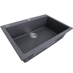 Best Large Single Bowl Dual-Mount Granite Composite Sinks Drop-In / Top Mount Sinks|Single Bowl Sinks