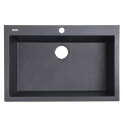 Best Large Single Bowl Dual-Mount Granite Composite Sinks Drop-In / Top Mount Sinks|Single Bowl Sinks