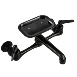 Discount Matte Black Wall Mount Utility Faucet with Soap Dish Wall Mounted Kitchen Faucets