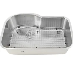 Best MOBYXL-16 Single Bowl Oblong Undermount Stainless Steel Kitchen Sink, 16 Gauge Stainless Steel Sinks|Single Bowl Sinks