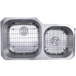 Discount NS3520-16 - 35" Double Bowl Undermount Stainless Steel Kitchen Sink Stainless Steel Sinks|Double Bowl Sinks