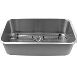 Online NS3018-10-16 30" Large Rectangle Single Bowl Undermount Stainless Steel Kitchen Sink, 10" Deep Stainless Steel Sinks|Single Bowl Sinks