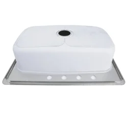 Best NS3322-8 33" Large Rectangle Single Bowl 18 Gauge Stainless Steel Drop in Kitchen Sink Drop-In / Top Mount Sinks|Stainless Steel Sinks