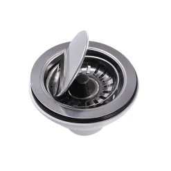 Outlet NS35LCC-CH Chrome Flip Top Crumb Cup Kitchen Drain Sink Drains, Disposer Flanges & Air Gaps
