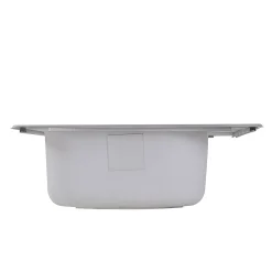 NS2522-8 - 25" Small Rectangle Single Bowl Self Rimming Stainless Steel Drop in Kitchen Sink, 18 Gauge Drop-In / Top Mount Sinks|Stainless Steel Sinks