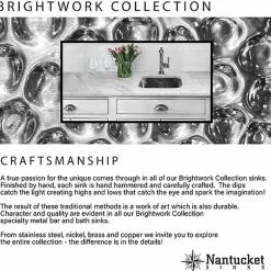 Online OVS-OF 17.5-Inch x 13.75-Inch Hand Hammered Stainless Steel Oval Undermount Bathroom Sink with Overflow Undermount|Stainless Steel Sinks