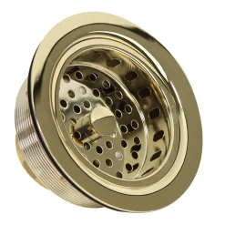 Sale Polished Brass 3.5-Inch Kitchen Sink Drain Sink Drains, Disposer Flanges & Air Gaps