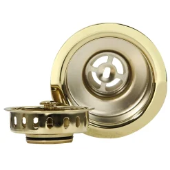 Sale Polished Brass 3.5-Inch Kitchen Sink Drain Sink Drains, Disposer Flanges & Air Gaps