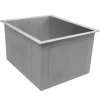 Online 15" Pro Series Rectangle Undermount Zero Radius Stainless Steel Bar Prep Sink Bar / Prep Sinks