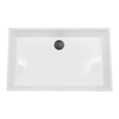 Hot Rectangle White Glacier Stone Sink NS-GSTR24 Above Counter / Vessel Sinks