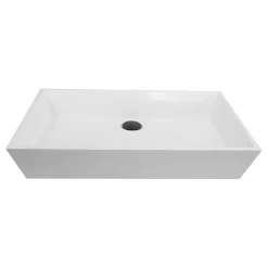 Hot Rectangle White Glacier Stone Sink NS-GSTR24 Above Counter / Vessel Sinks